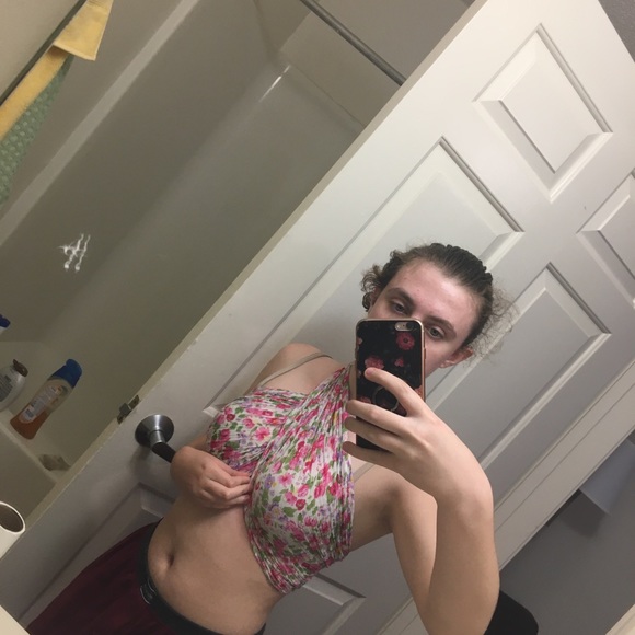 Floral Wrap Scarf Top - Picture 1 of 4